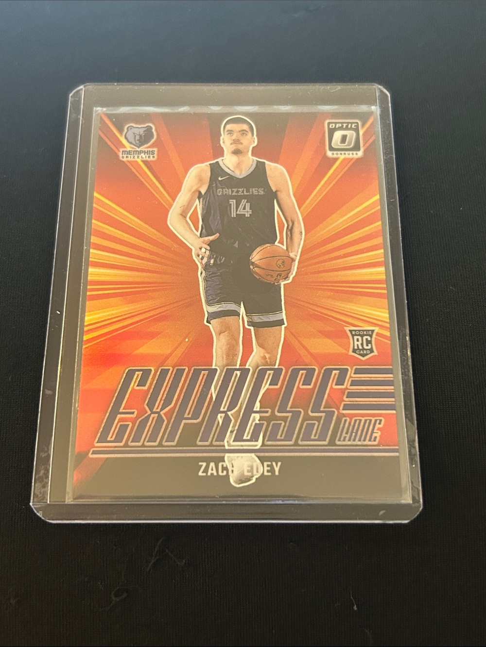 Express Lane Zach Edey Basketball Rookie Card - Panini Optic